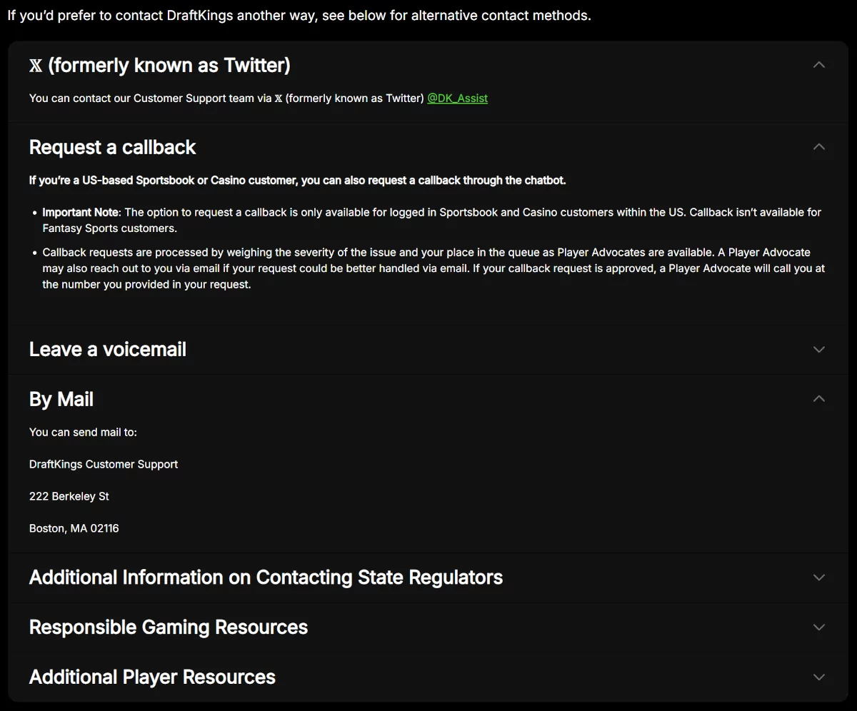 DraftKings contact DraftKings contact