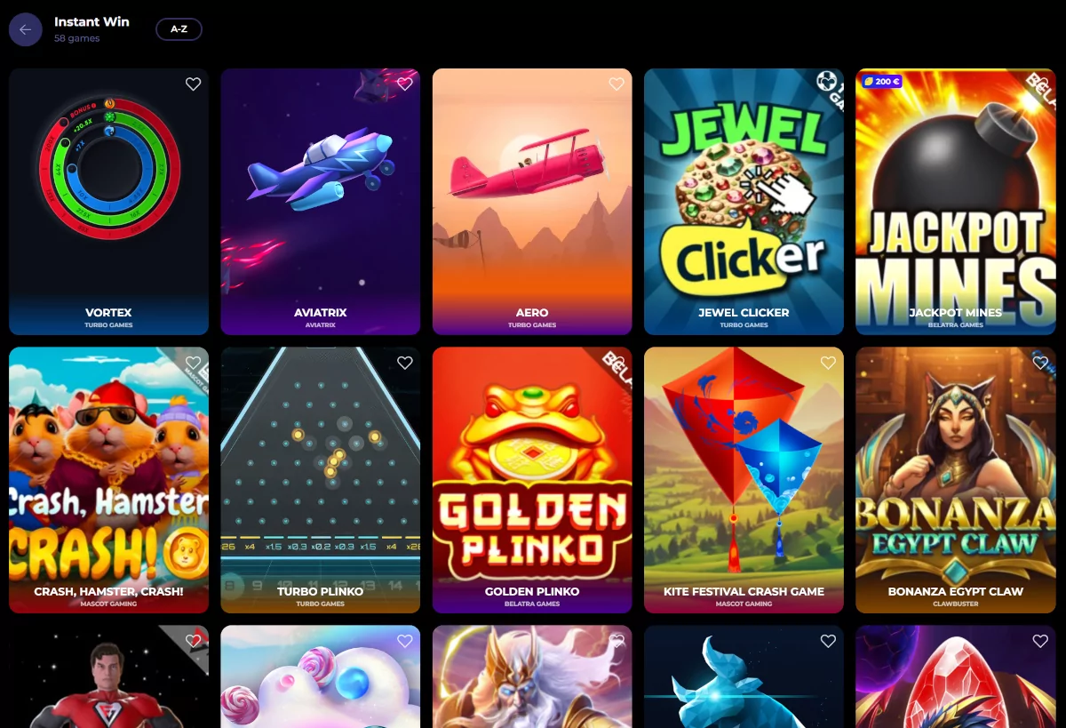 Instant win games bij Nyxbets Instant win games bij Nyxbets
