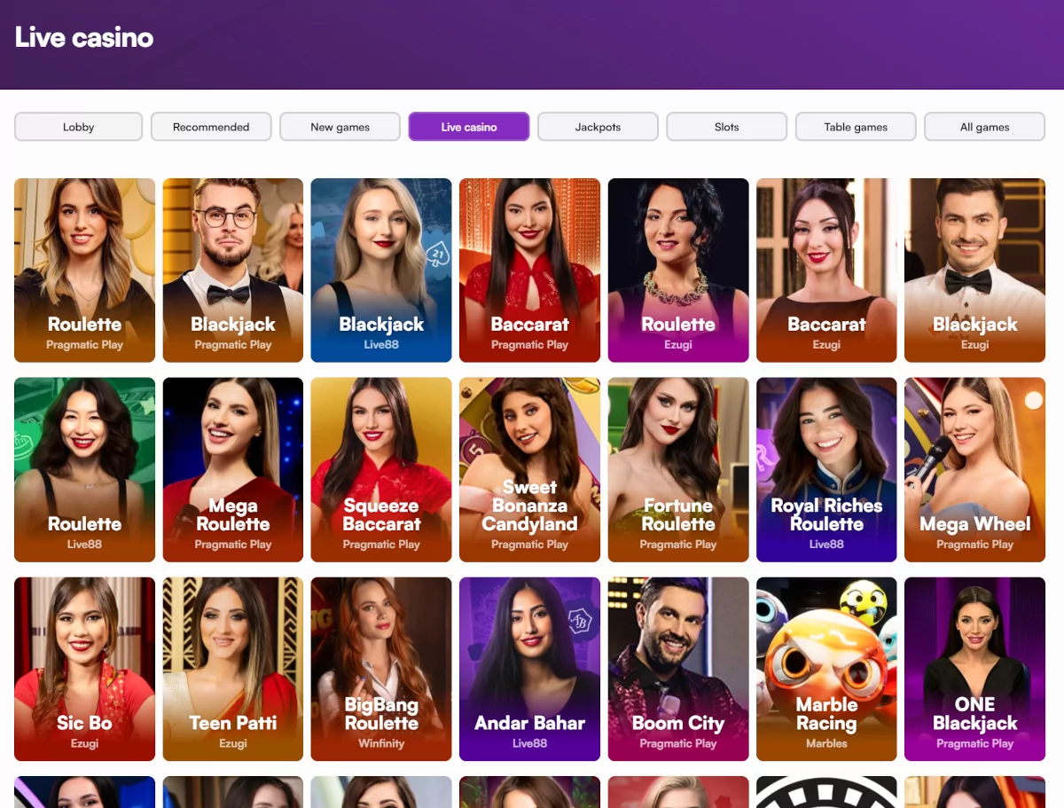 Instaspin live casino