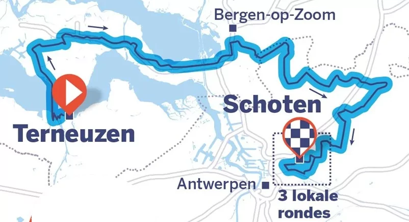 scheldeprijs parcours route 2025