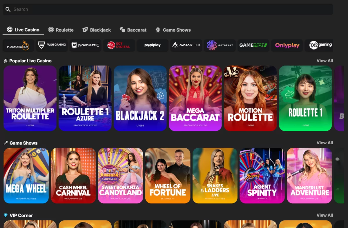 Betblast live casino