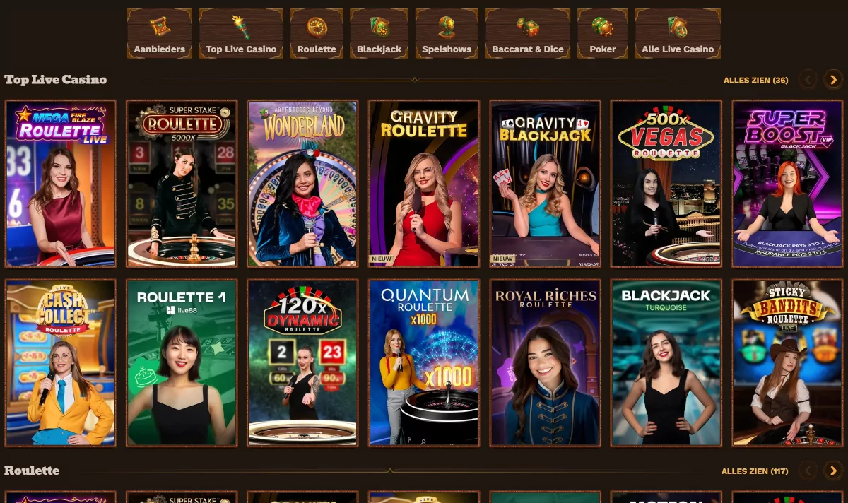 Live casino van Fat Pirate