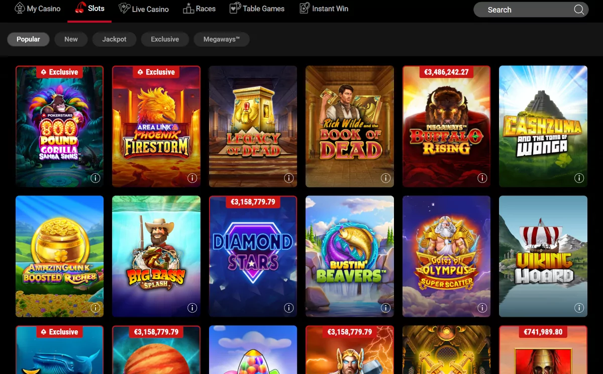 Pokerstars slots