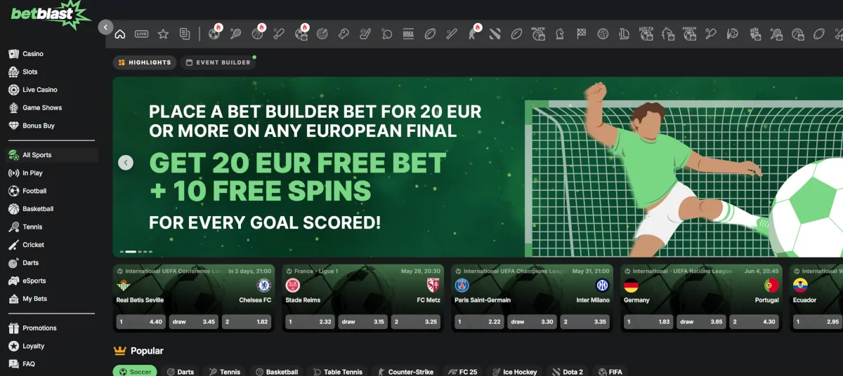 Wedden op sport bij Betblast Wedden op sport bij Betblast