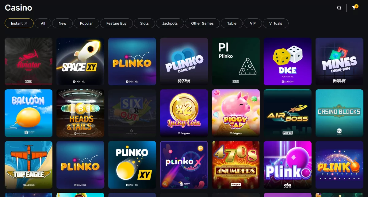 Instant win games bij Winhero Instant win games bij Winhero