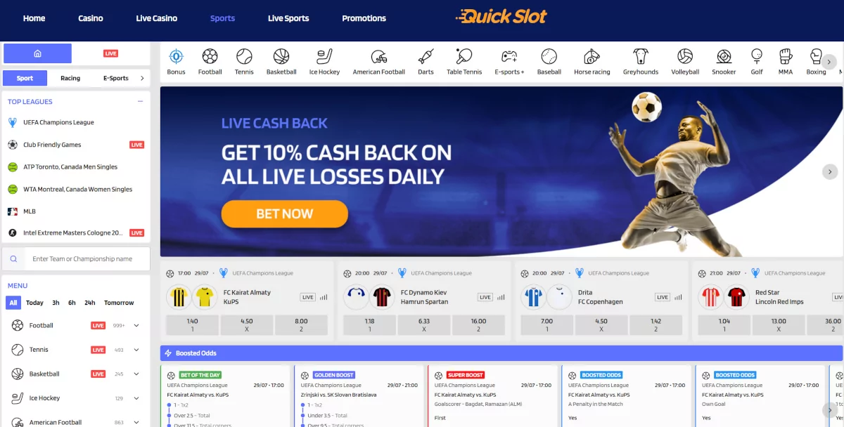 QuickSlot sportsbook