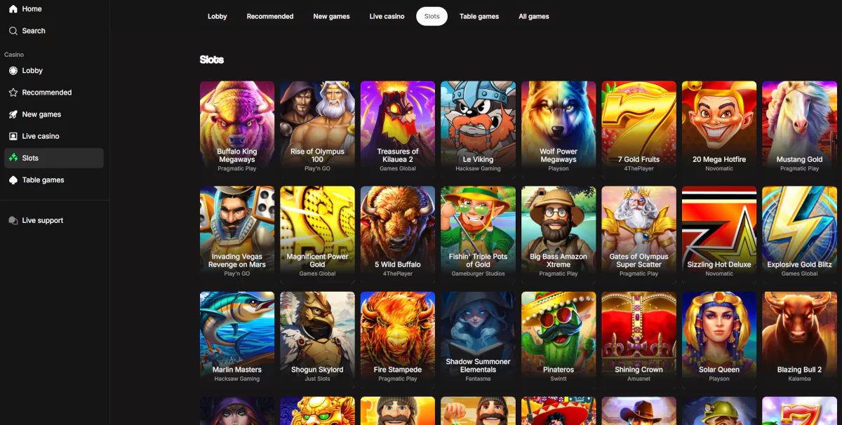 Betninja slots