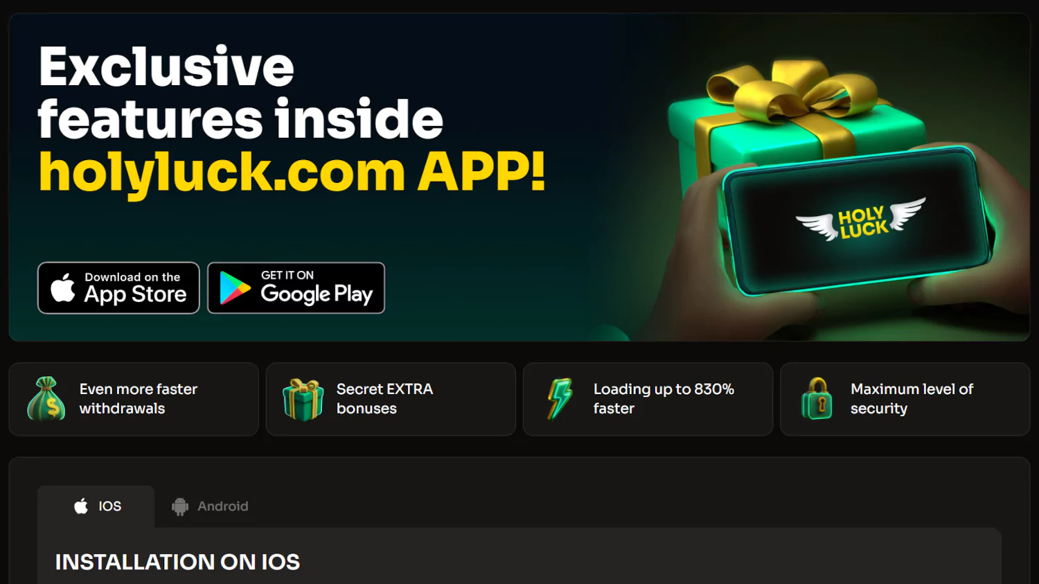 Holyluck app