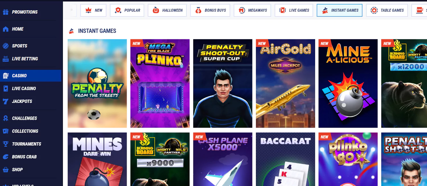 Instant games bij Tikitaka