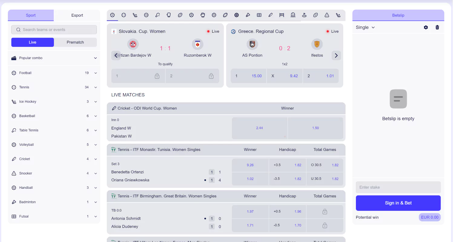 Sportsbook Fortunica