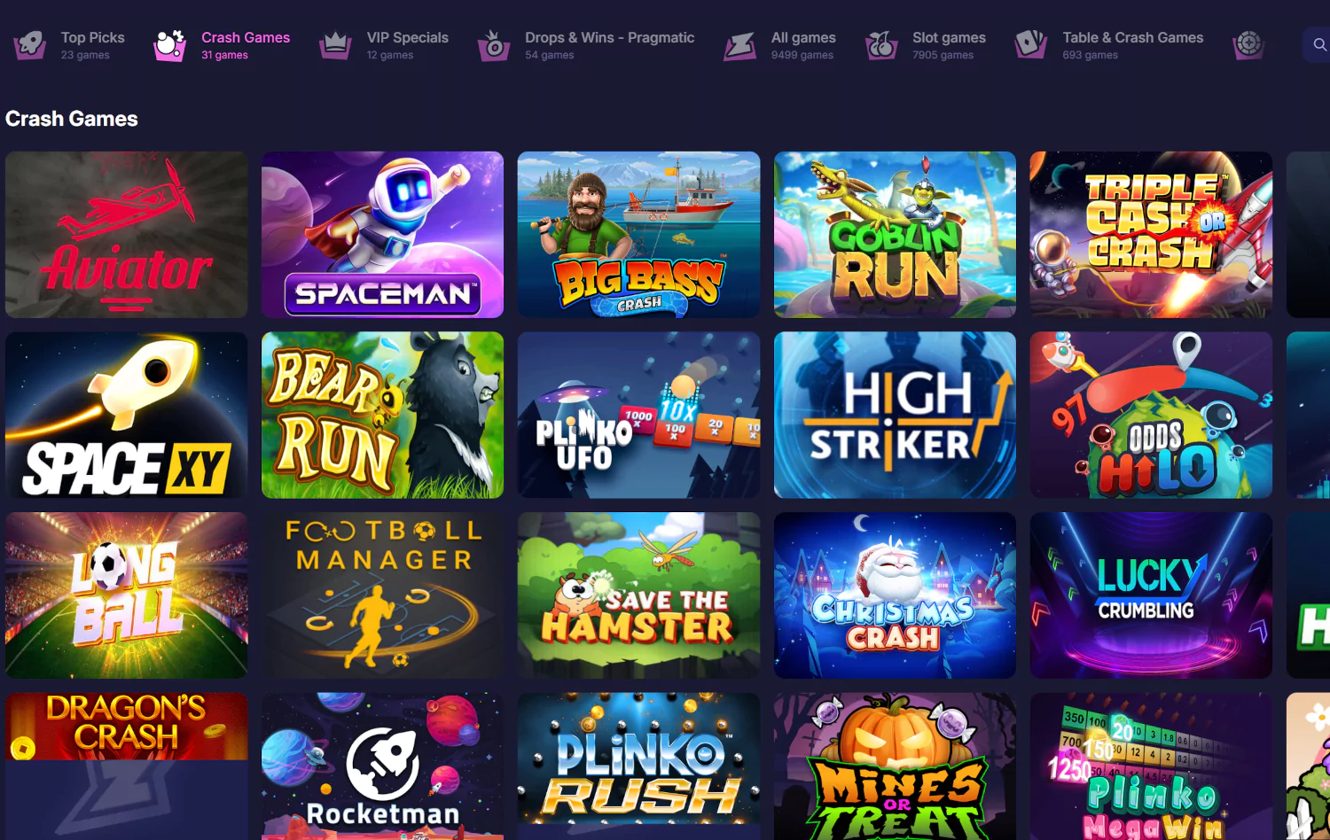 Rizzio crash games