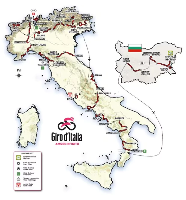 Giro d’Italia 2026 parcours